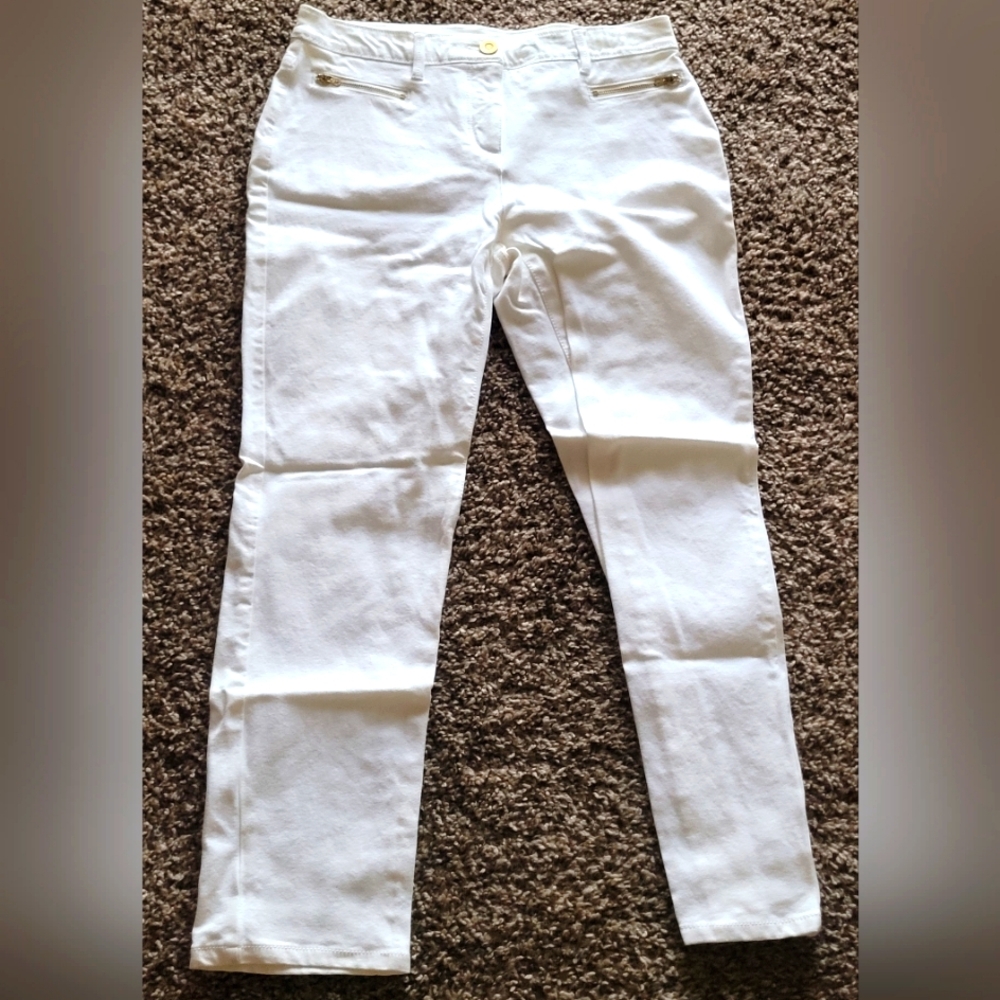 Chico's So sliming white pants stretch 0 ankle